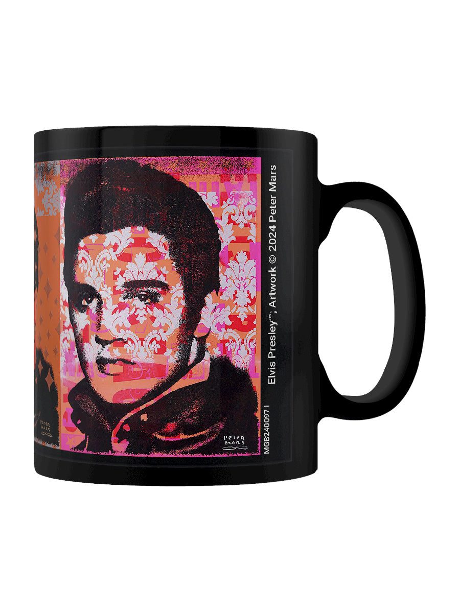 Elvis Presley (Pop Panels) Black Mug