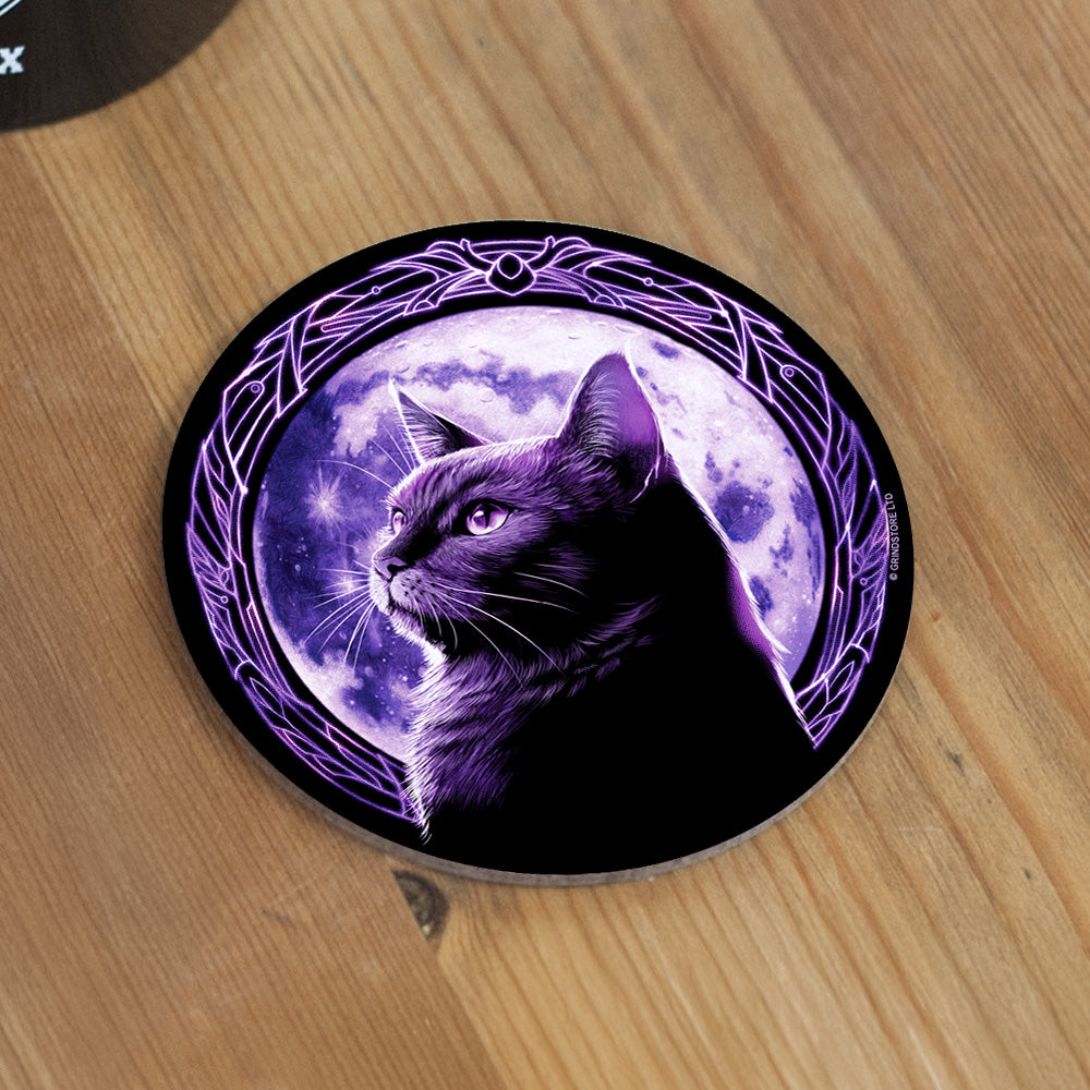 Moonlight Kitten Coaster