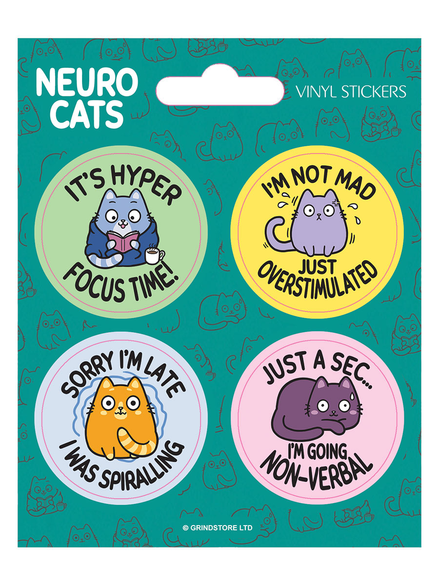 Neuro Cats Vinyl Sticker Set