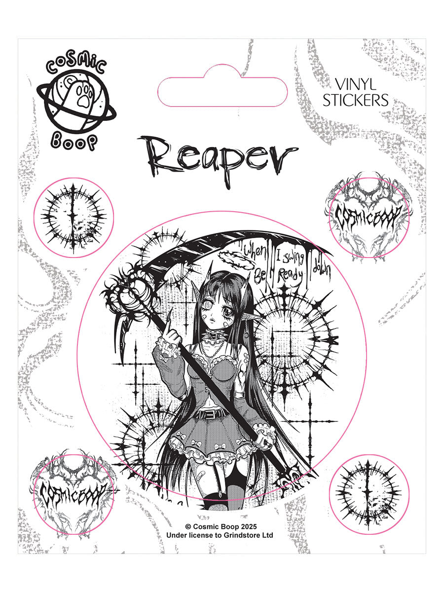 Cosmic Boop Reaper Vinyl Sticker Set
