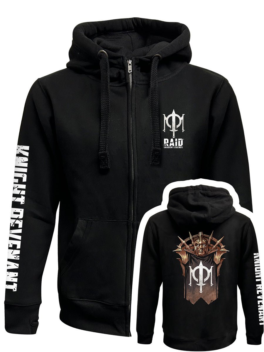 RAID: Shadow Legends Knight Revenant Black Zipped Premium Hoodie