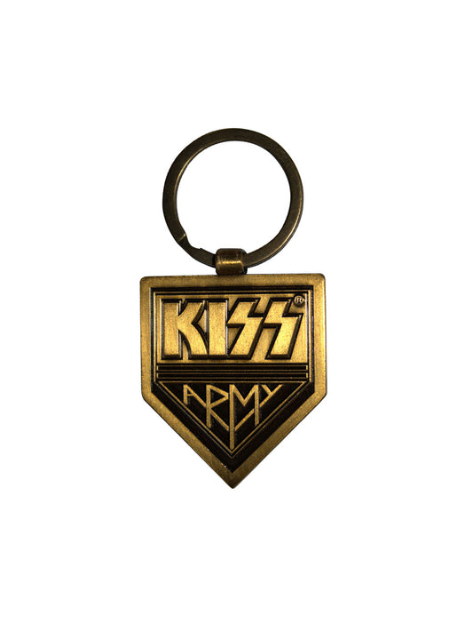 KISS Gold Army Pennant Keychain (Double Sided)