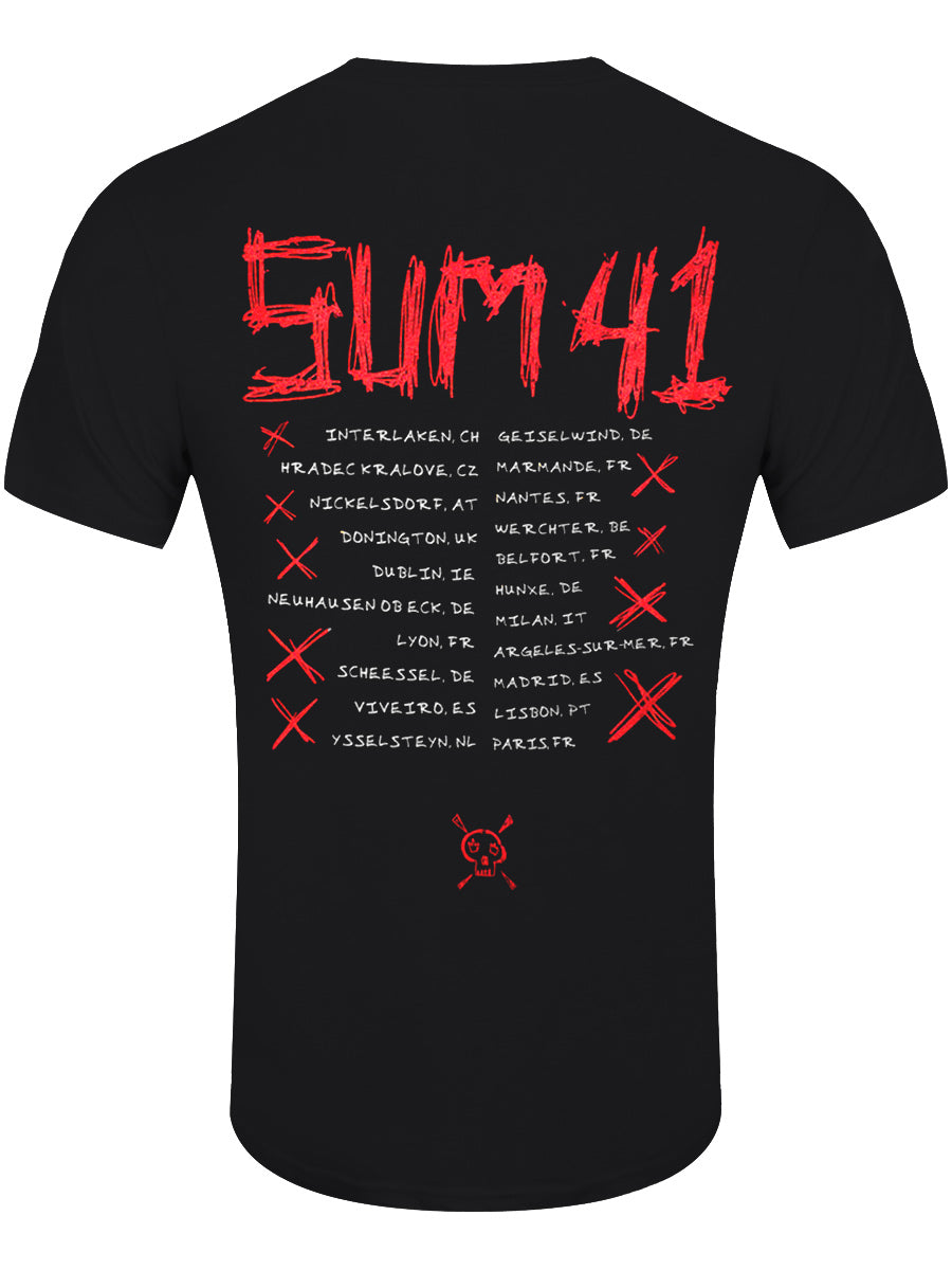Sum 41 Tour '24 (F Sum 41) Men's Black T-Shirt