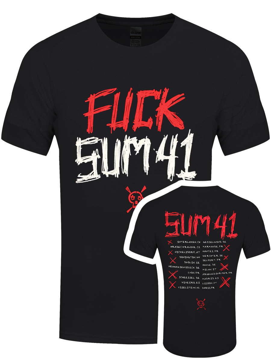 Sum 41 Tour '24 (F Sum 41) Men's Black T-Shirt