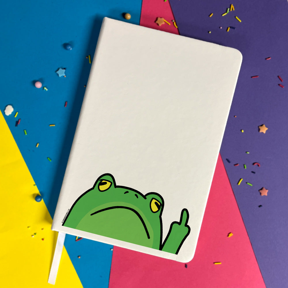 Frog Off Cream A5 Hard Cover Notebook