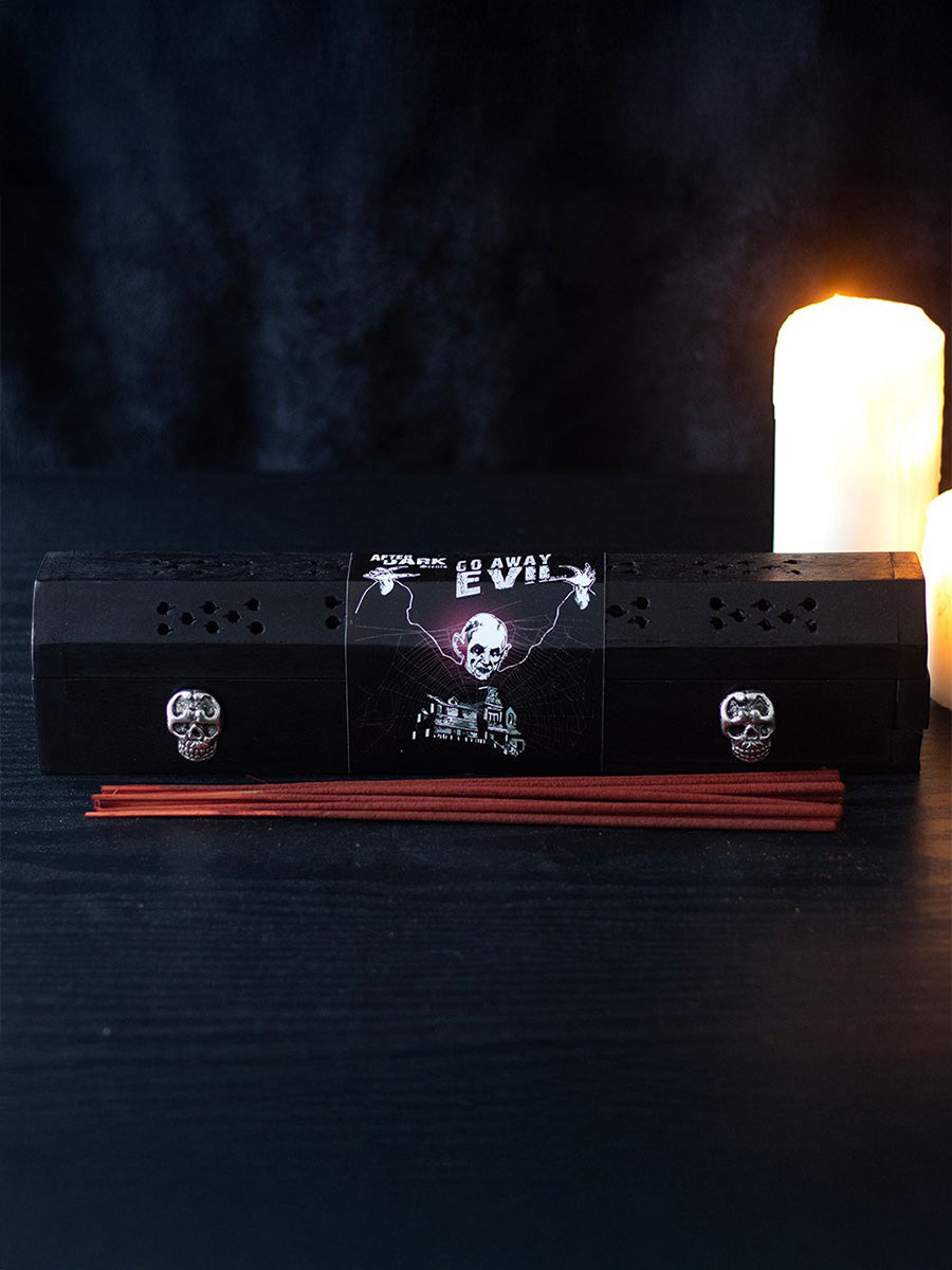 Go Away Evil Incense Box Set With 10 Rose Scented Incense Sticks