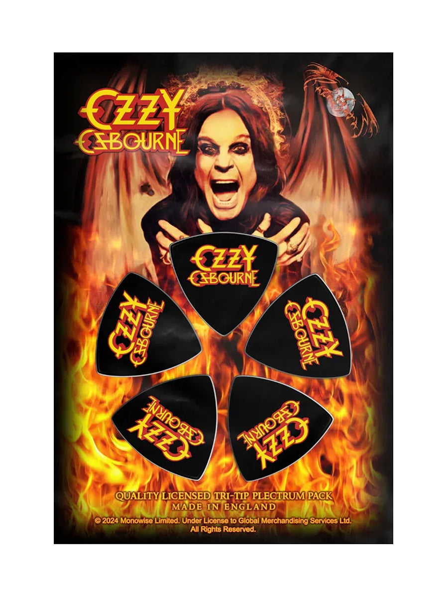 Ozzy Osbourne Logo Plectrums 5-Pack