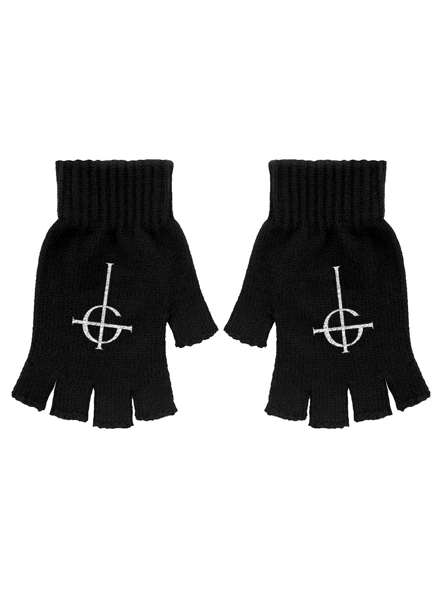 Ghost Cross Fingerless Gloves