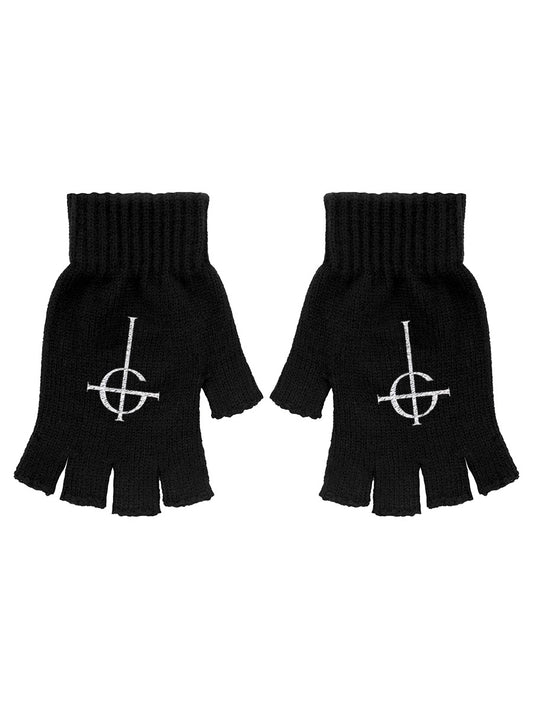 Ghost Cross Fingerless Gloves
