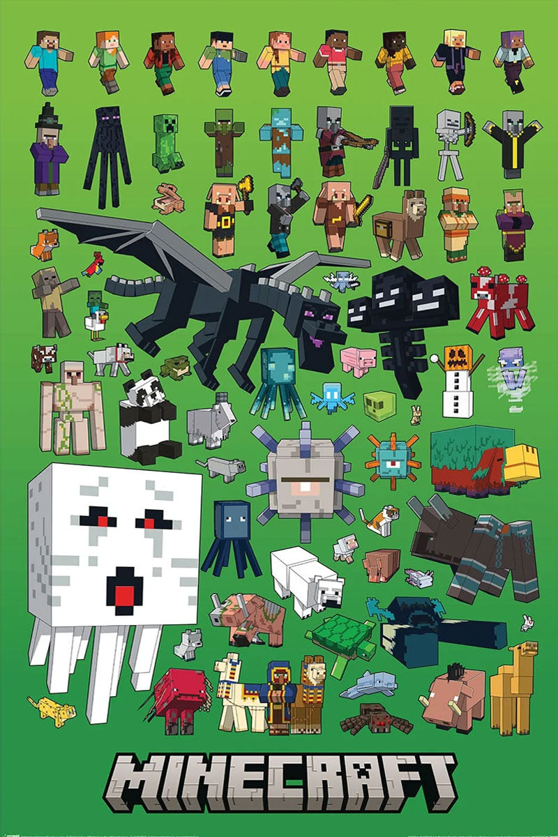 Minecraft (Character Montage) Maxi Poster