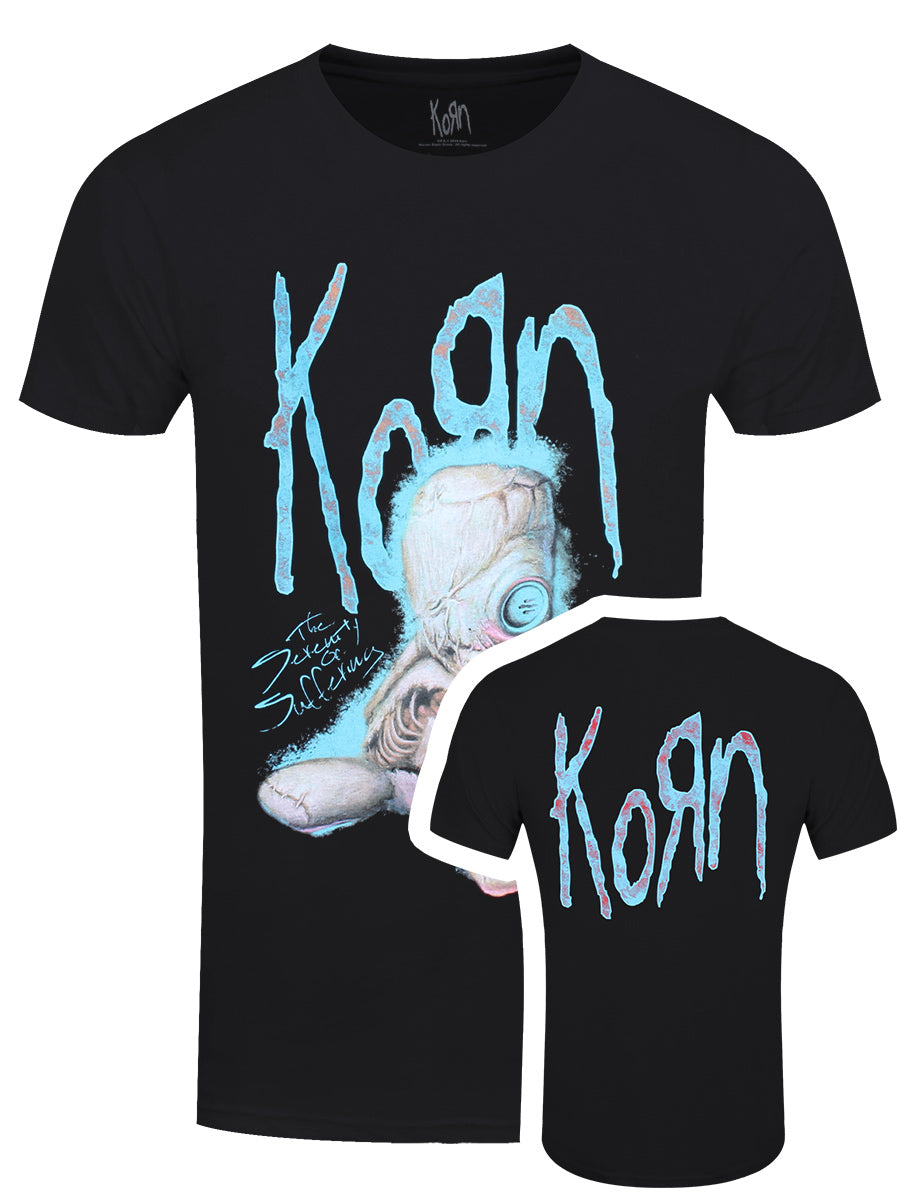 KORN T-Shirt Sos Doll Band Logo Officiel Homme Noir - Coton Doux
