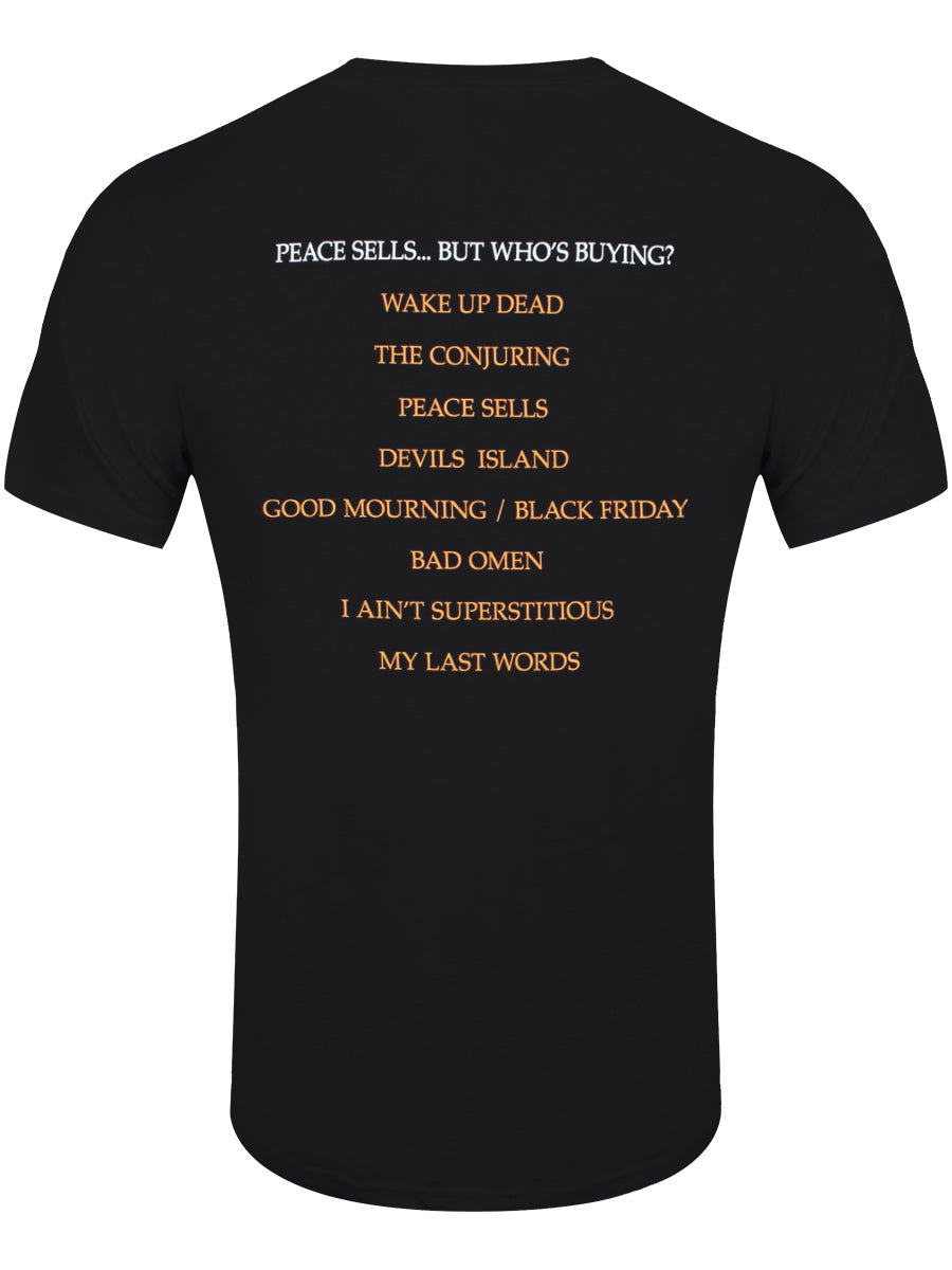 Megadeth Peace Sells Album Cover Men's Black T-Shirt