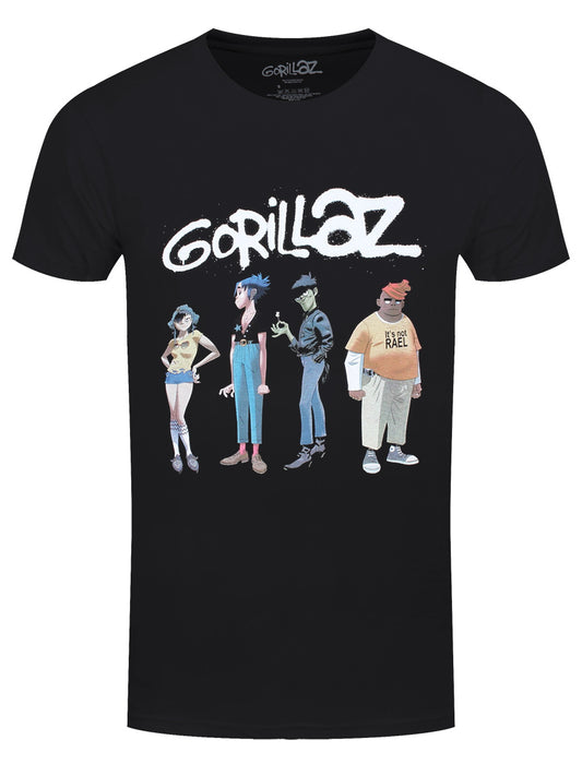 Gorillaz Spray Logo Group Men's Black T-Shirt