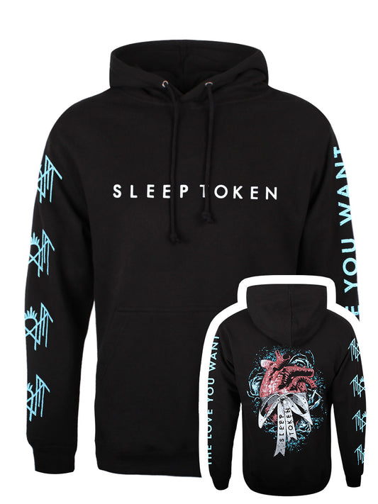 Sleep Token The Love You Want Heart Men's Black Hoodie