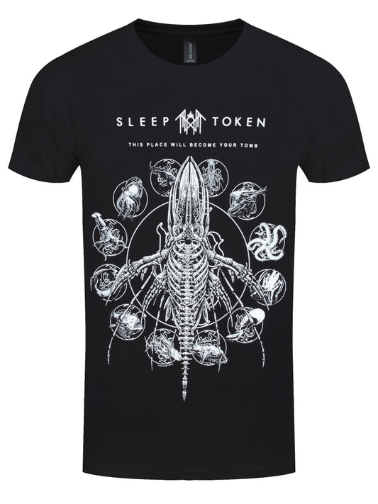 Sleep Token Tomb Whale Men's Black T-Shirt