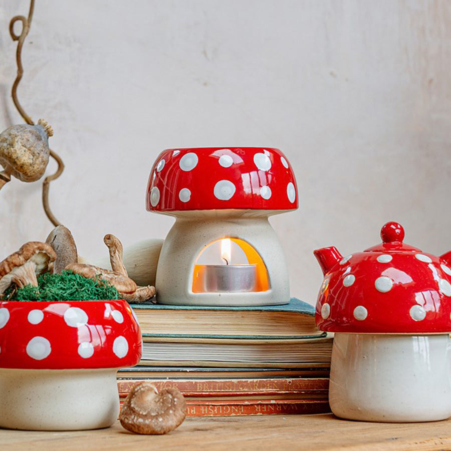 Red Mushroom Oil Burner