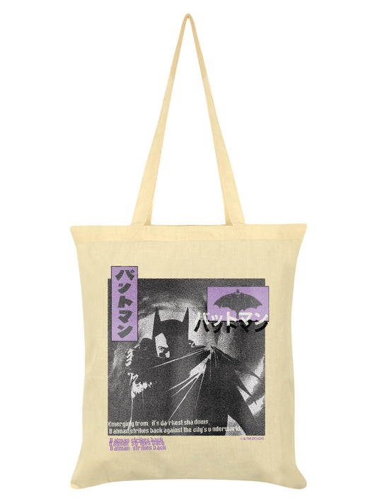 Batman Logo Cream Tote Bag