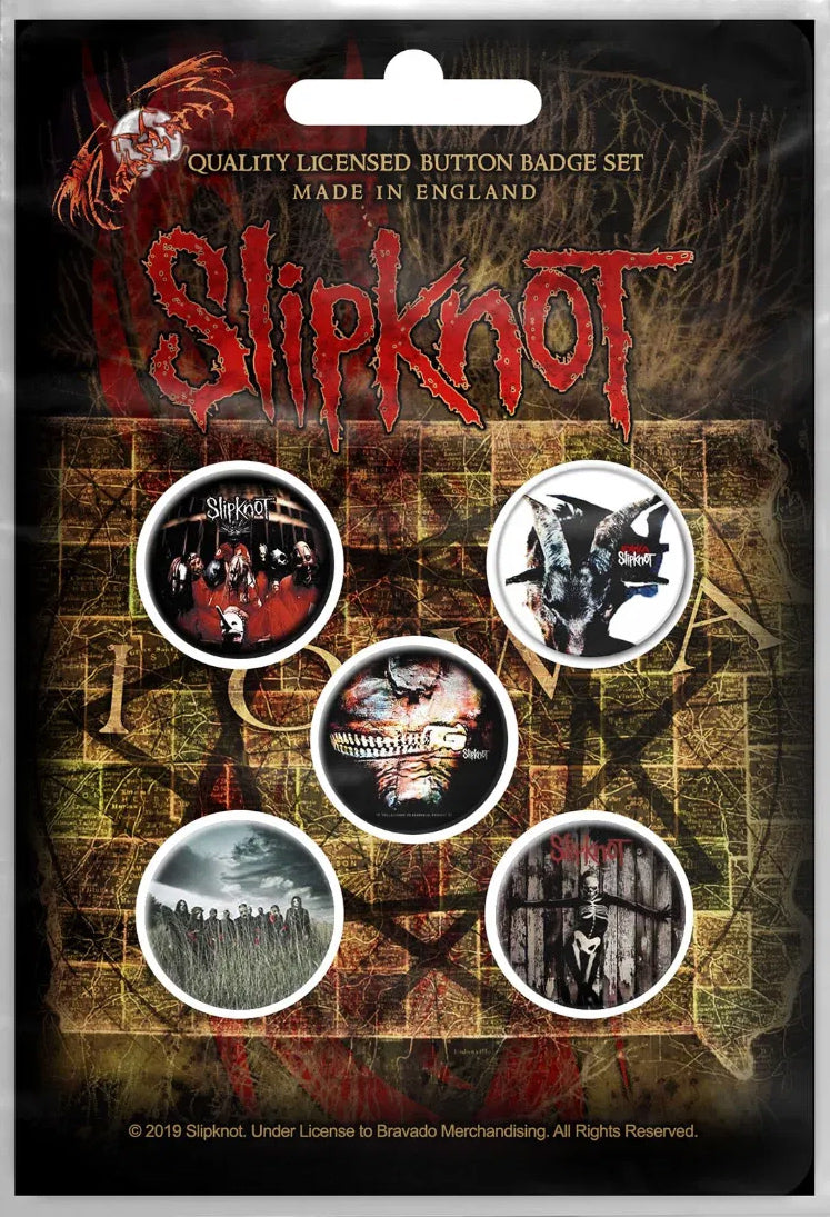 Slipknot Albums Badge Pack