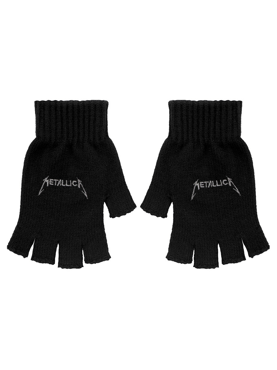 Metallica Logo Fingerless Gloves