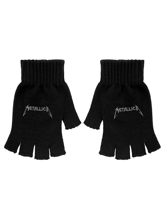 Metallica Logo Fingerless Gloves