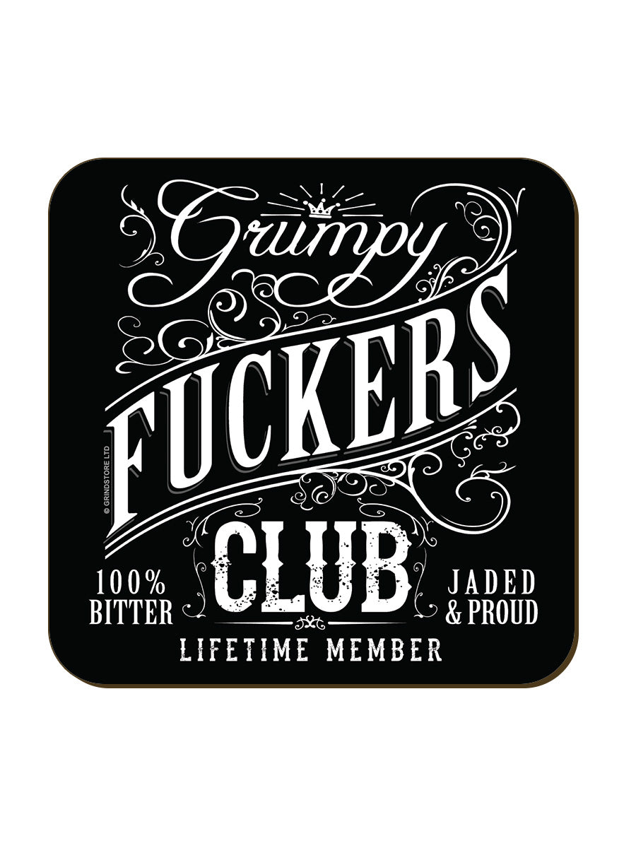 Grumpy Fuckers Club Life Time Member Coaster