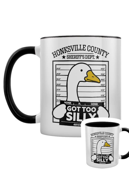 Silly Goose Got Too Silly Black Inner 2-Tone Mug