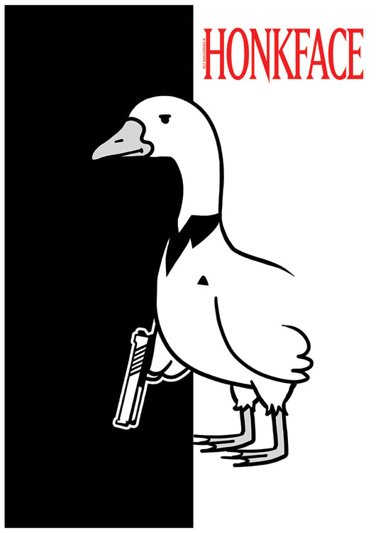 Silly Goose Honkface Mini Poster