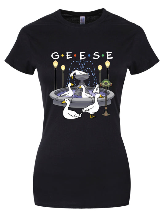 Silly Goose G.E.E.S.E. Ladies Black T-Shirt