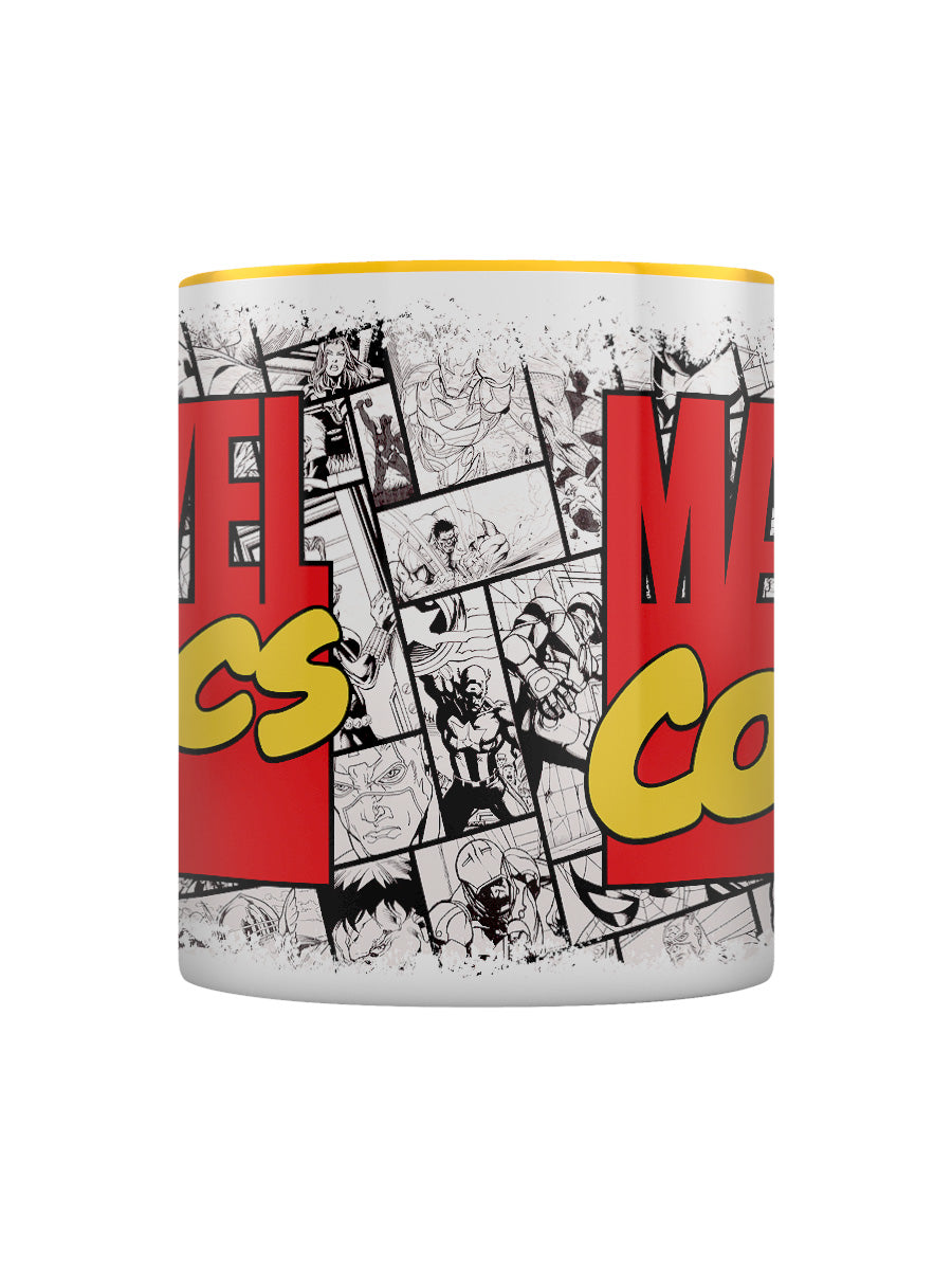 Marvel Comics Logo Yellow Inner 2-Tone Mug