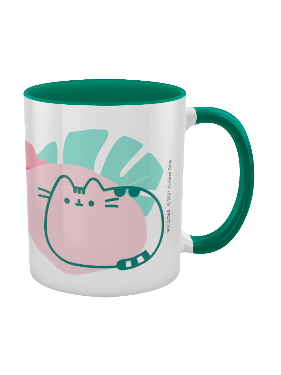 Pusheen Tropical Green Inner 2-Tone Mug