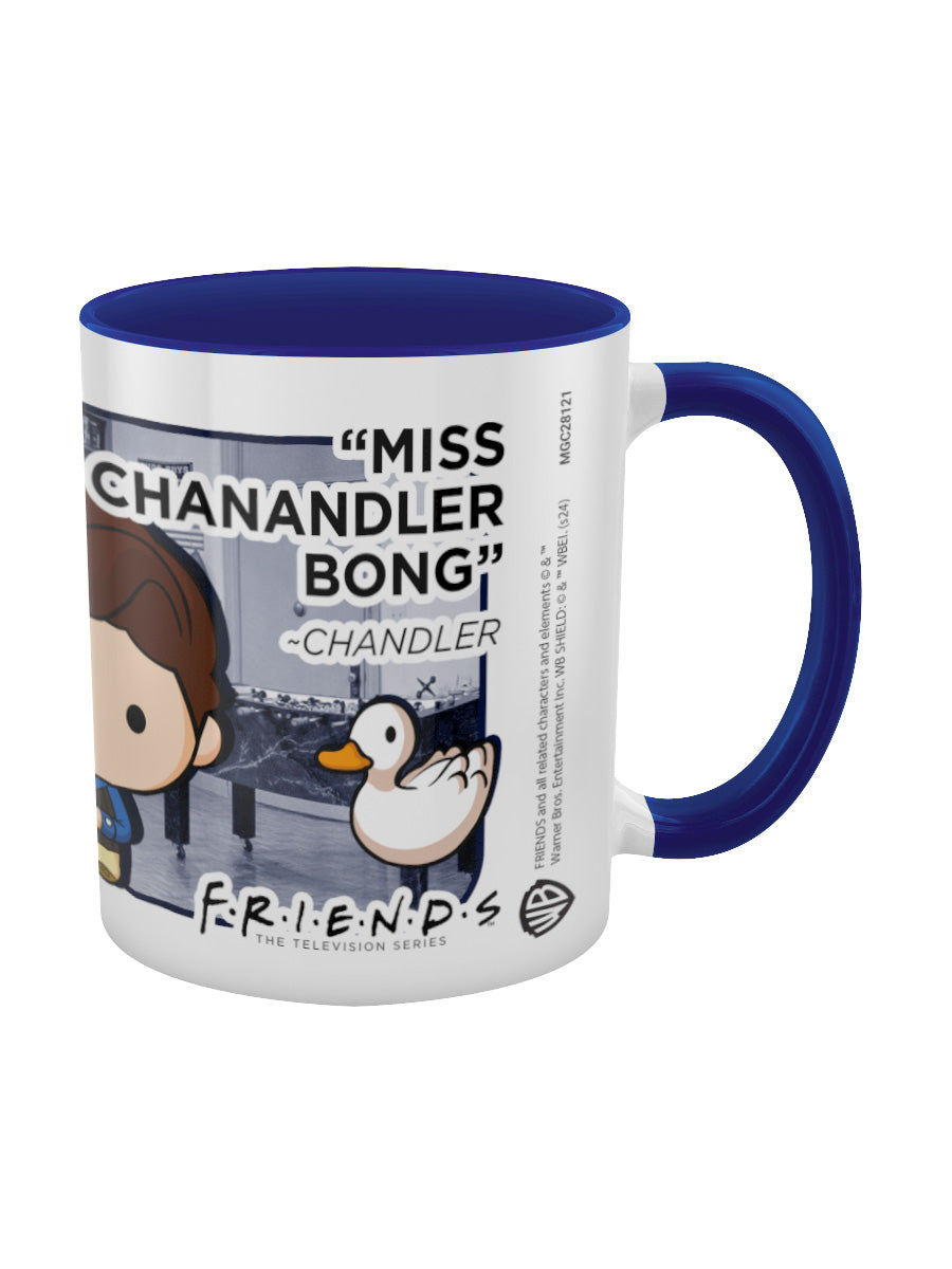 Friends Chandler Chibi Blue Inner 2-Tone Mug