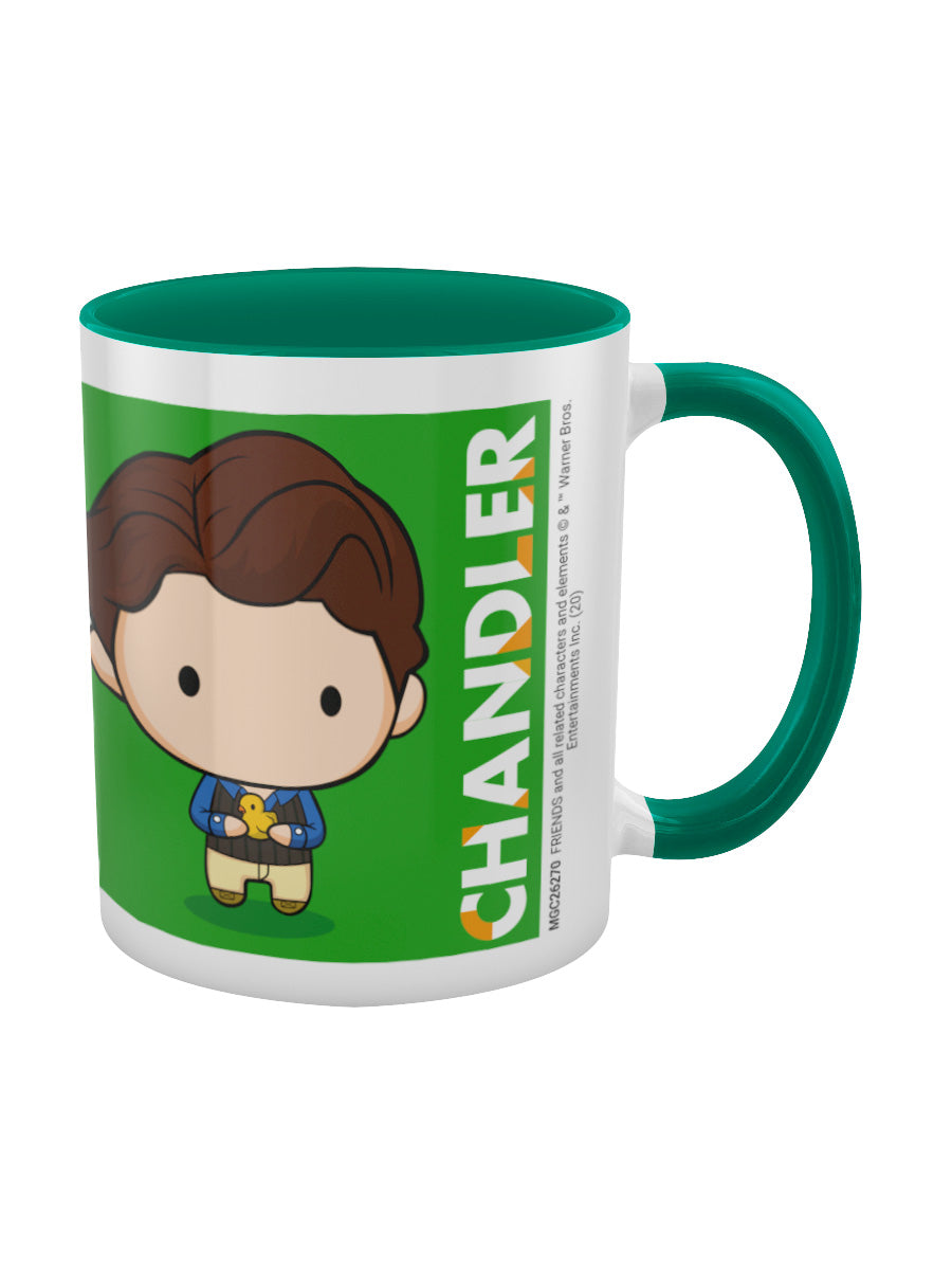 Friends Chandler Chibi Green Inner 2-Tone Mug