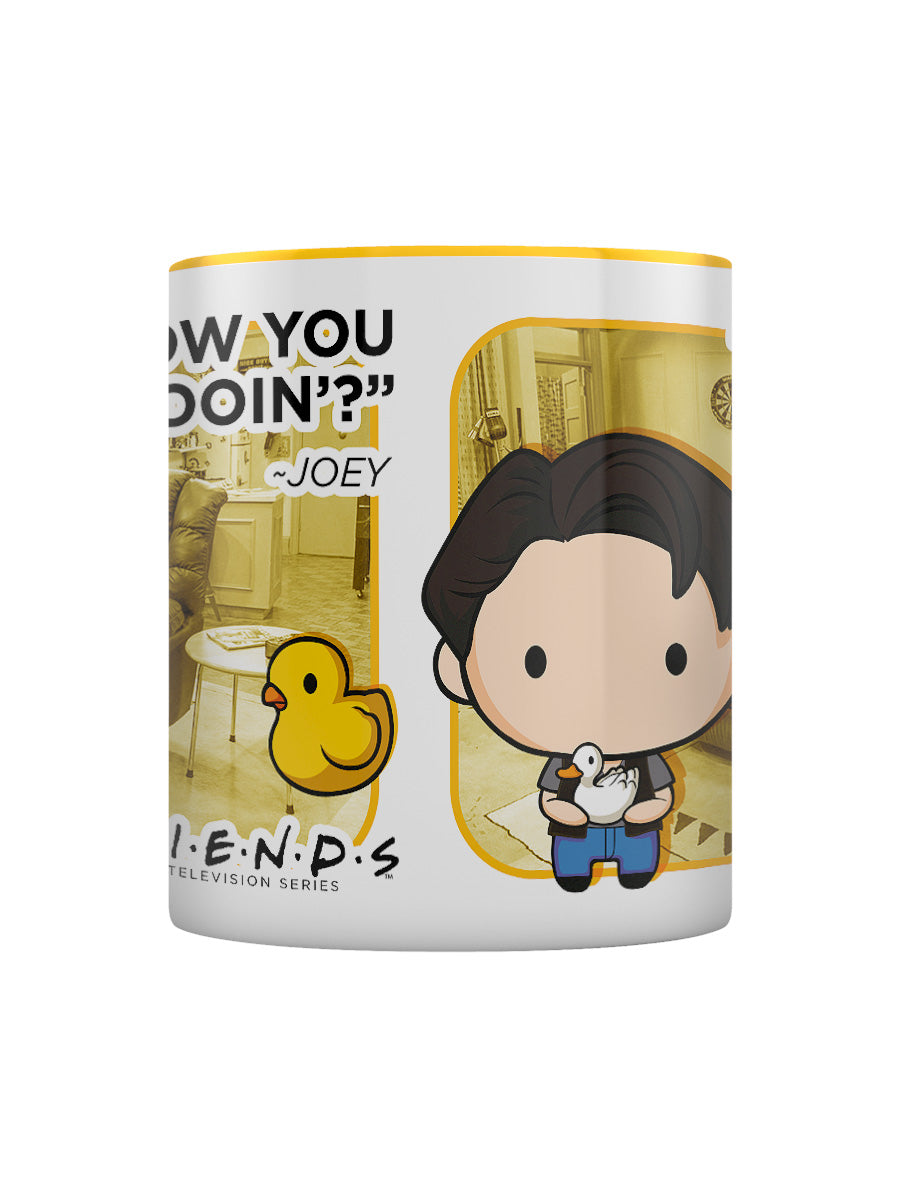 Friends Joey Chibi Yellow Inner 2-Tone Mug