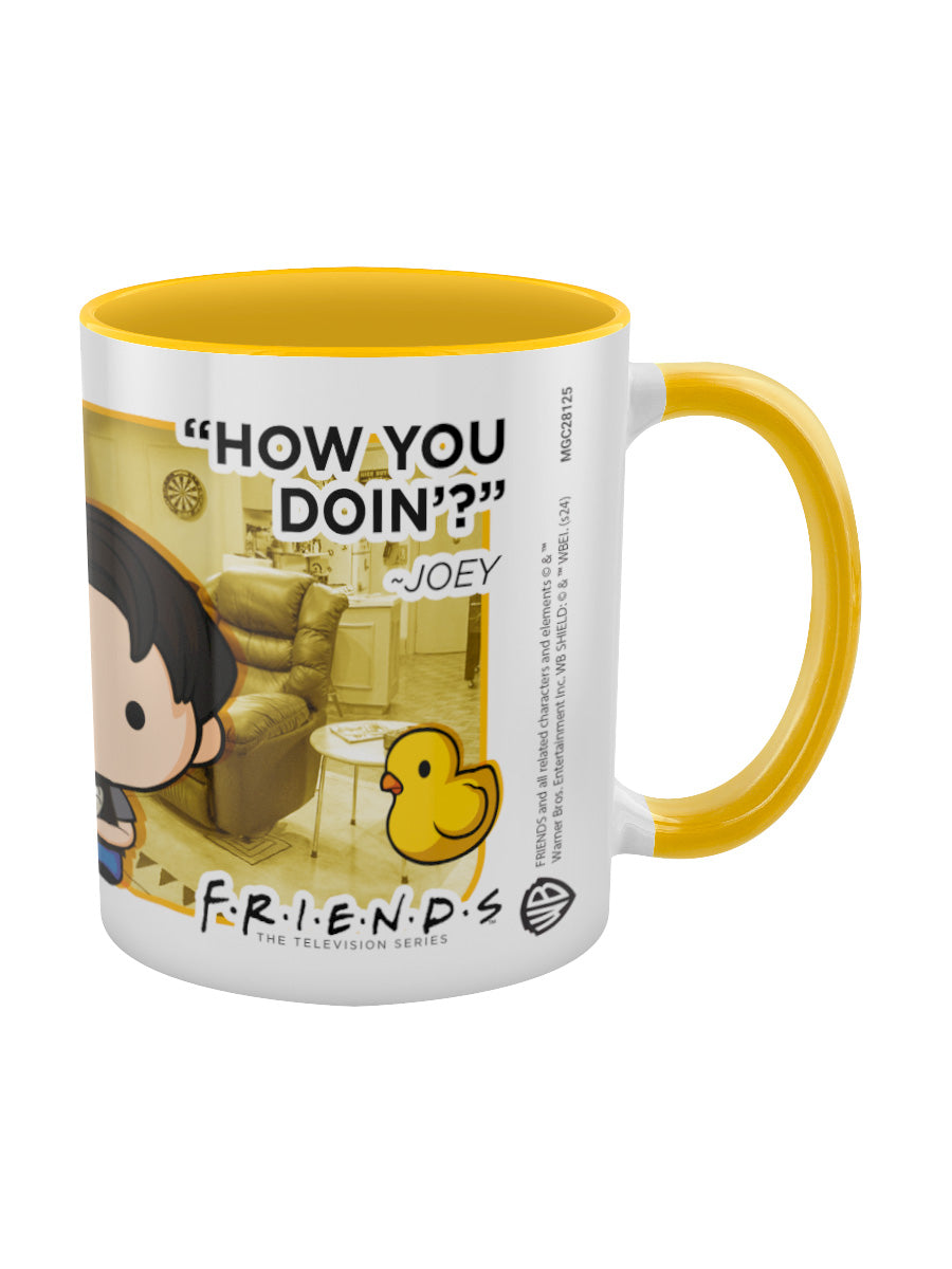 Friends Joey Chibi Yellow Inner 2-Tone Mug