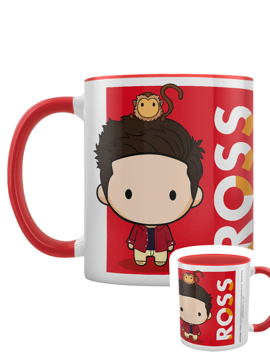 Friends Ross Chibi Red Inner 2-Tone Mug