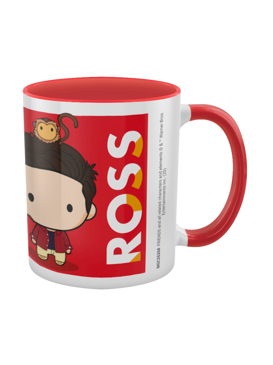 Friends Ross Chibi Red Inner 2-Tone Mug