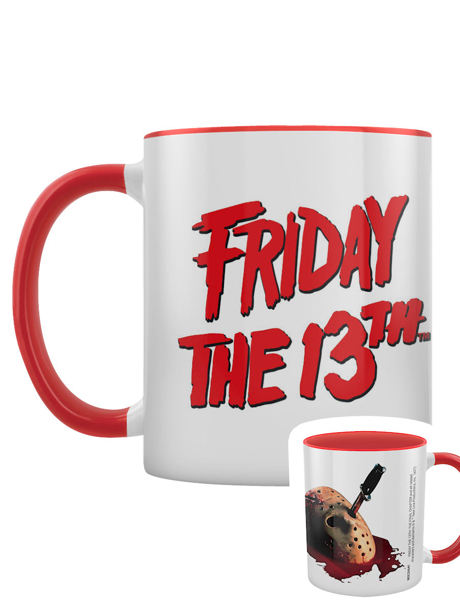 Friday The 13th Stabbed Red Inner 2-Tone Mug