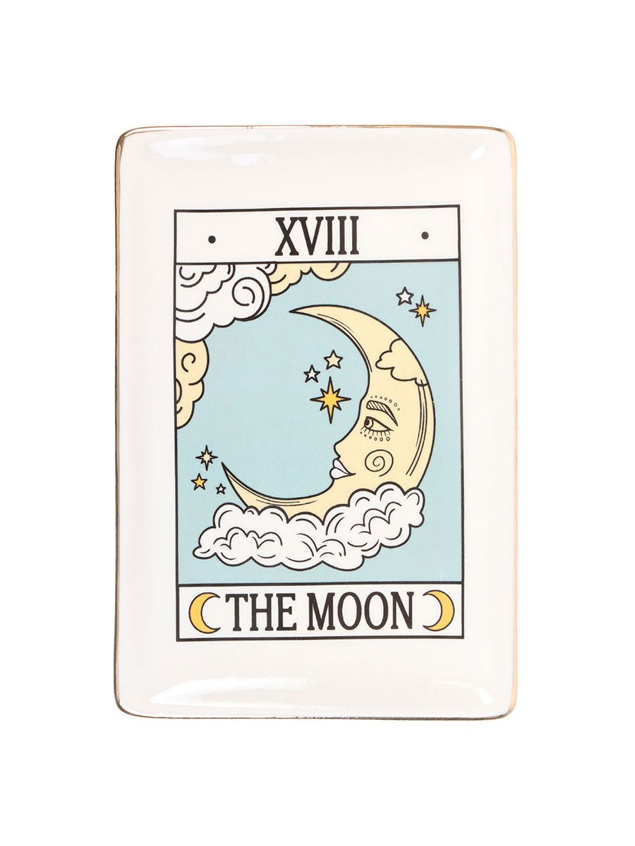 The Moon Vintage Tarot Trinket Dish