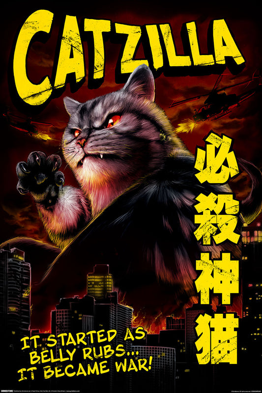 Horror Cats Catzilla Maxi Poster