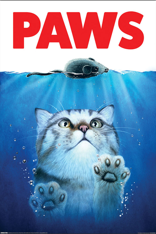 Horror Cats Paws Maxi Poster
