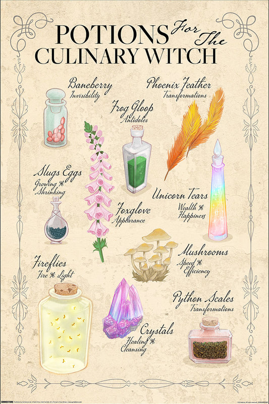 Potions For The Culinary Witch Maxi Poster
