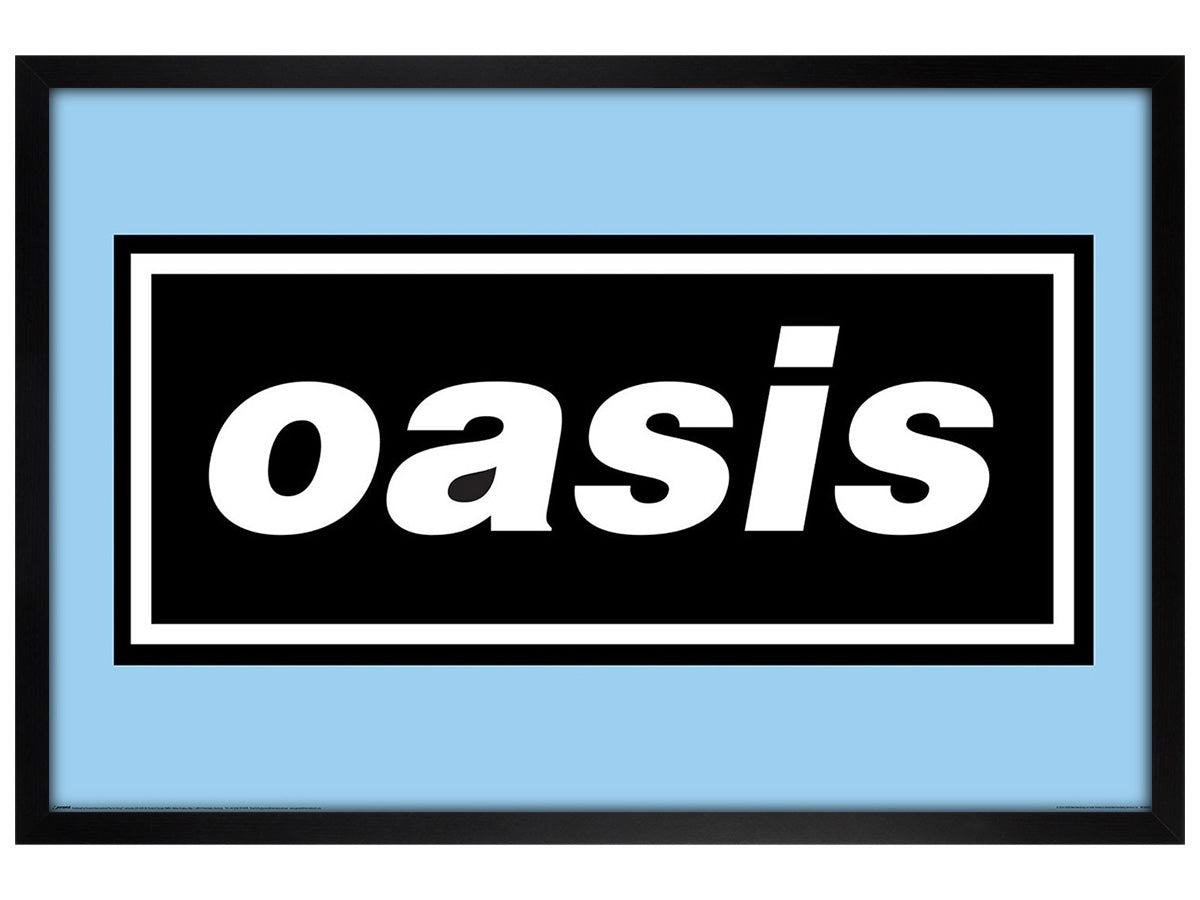 Oasis Logo on Blue Maxi Poster