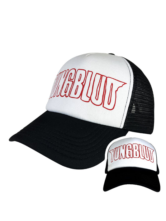 Yungblud Logo Outline Black Trucker Cap