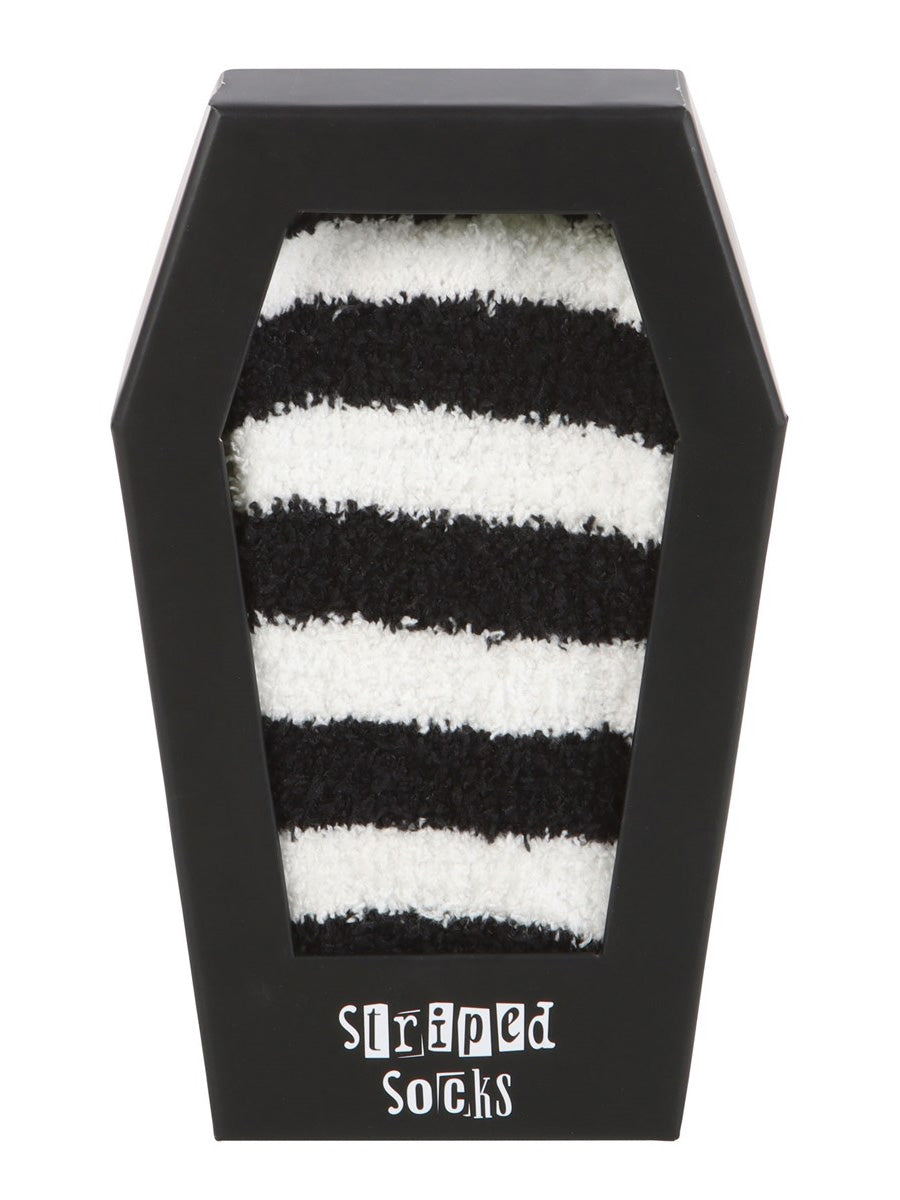 Striped Socks in Coffin Gift Box
