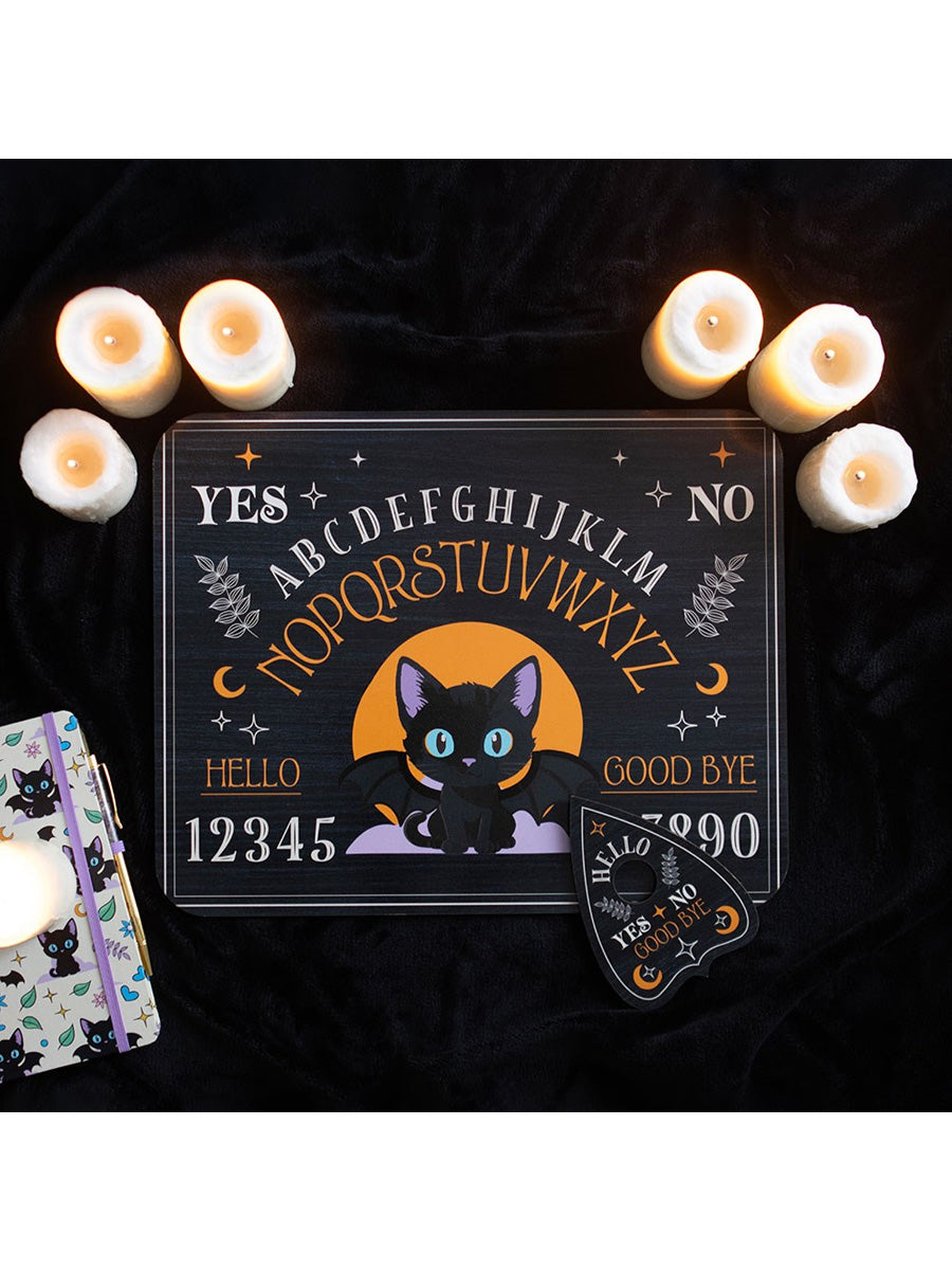 Cute and Creepy Bat Cat Talking Board with Planchette