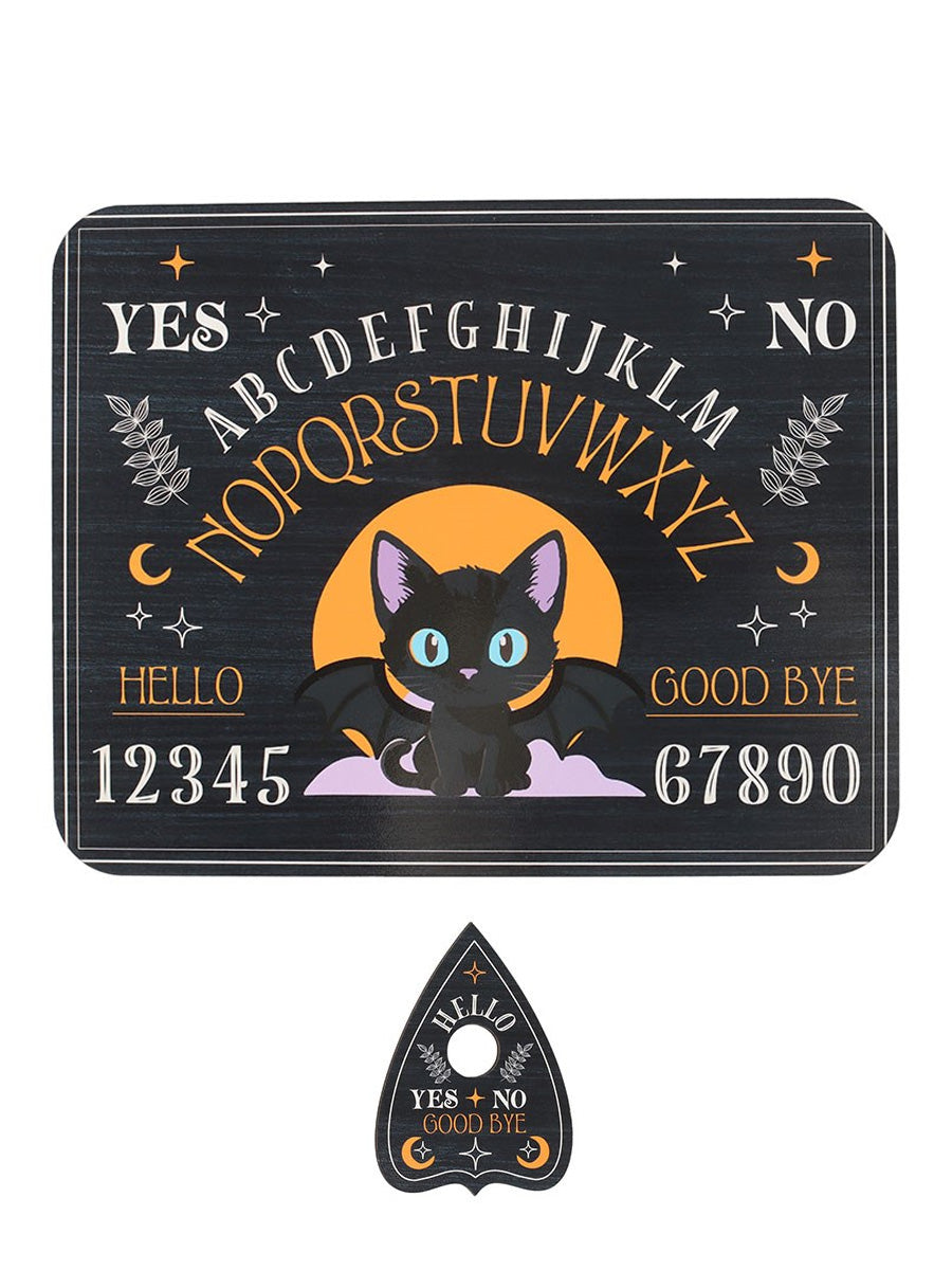 Cute and Creepy Bat Cat Talking Board with Planchette