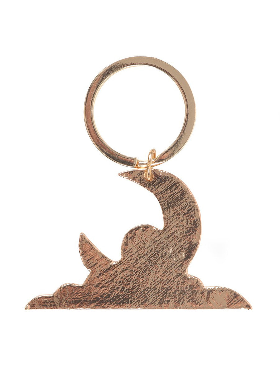 Guided by Moonlight Enamel Keyring