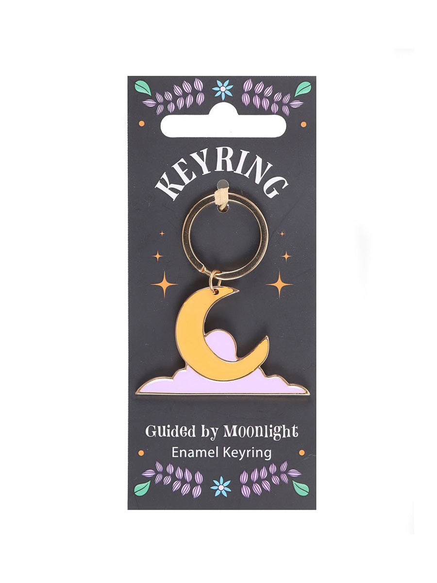 Guided by Moonlight Enamel Keyring