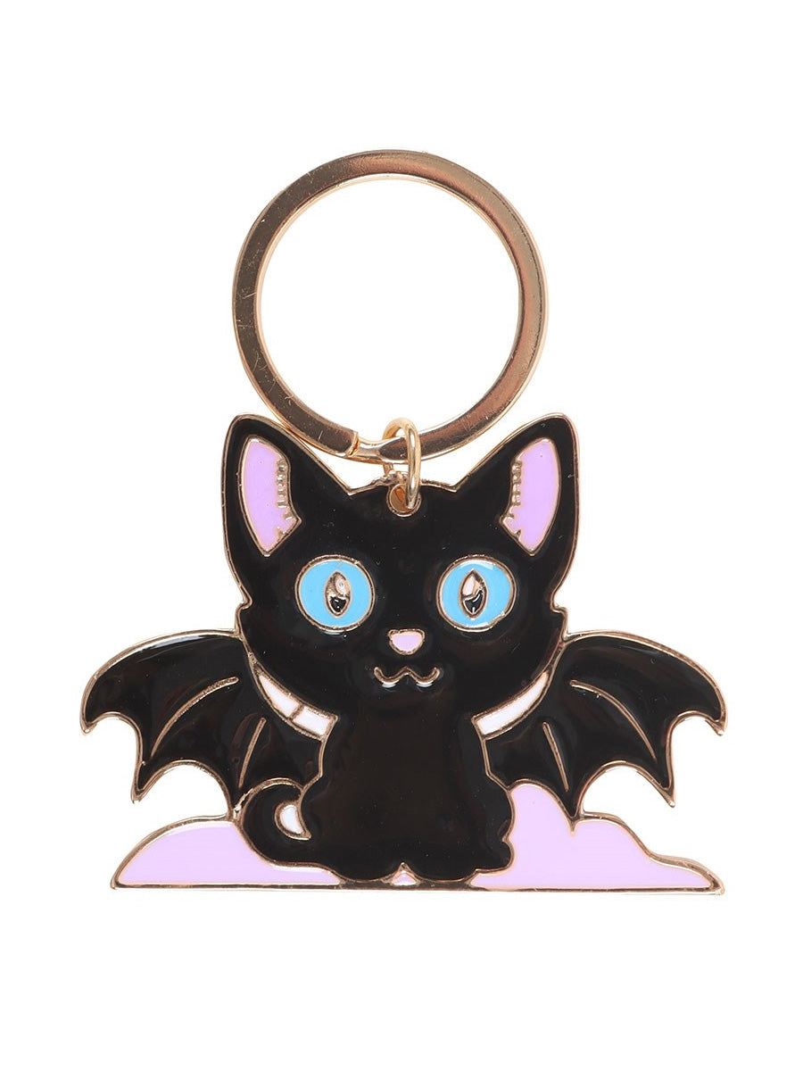 In My Witch Era Bat Cat Enamel Keyring