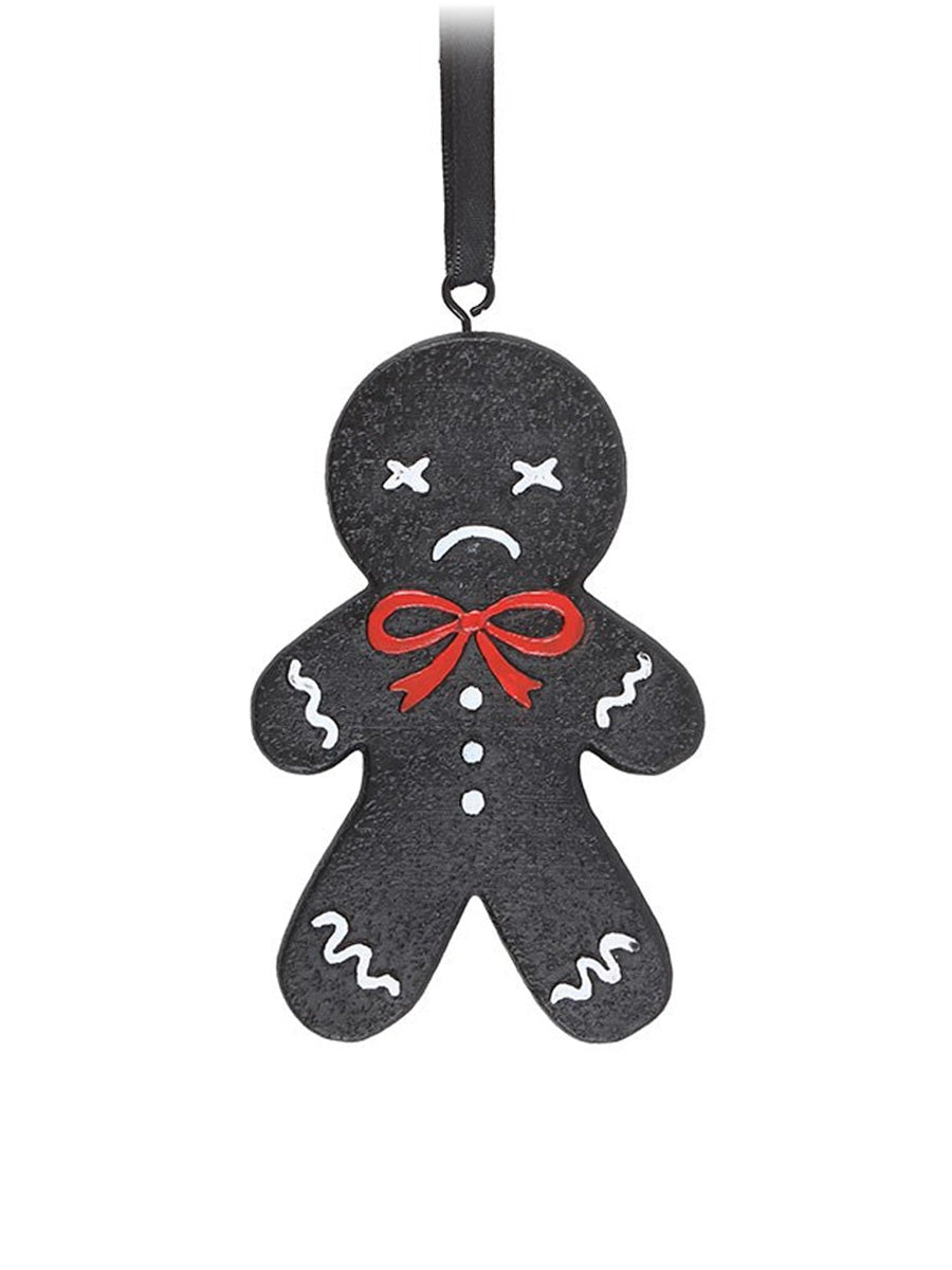 Spooky Gingerbread Man Hanging Ornament
